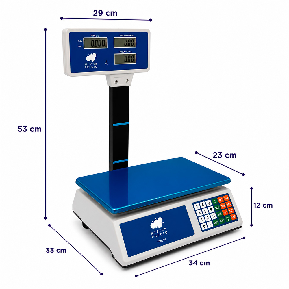 Balanza Digital 40kg con Visor - Imagen 2