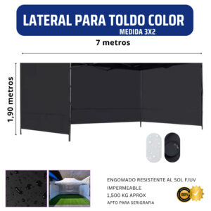Lateral Toldo 3x2 Color