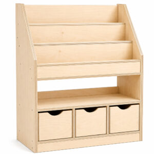 Biblioteca Librero  Multiuso 90x30x100 Madera Terciada